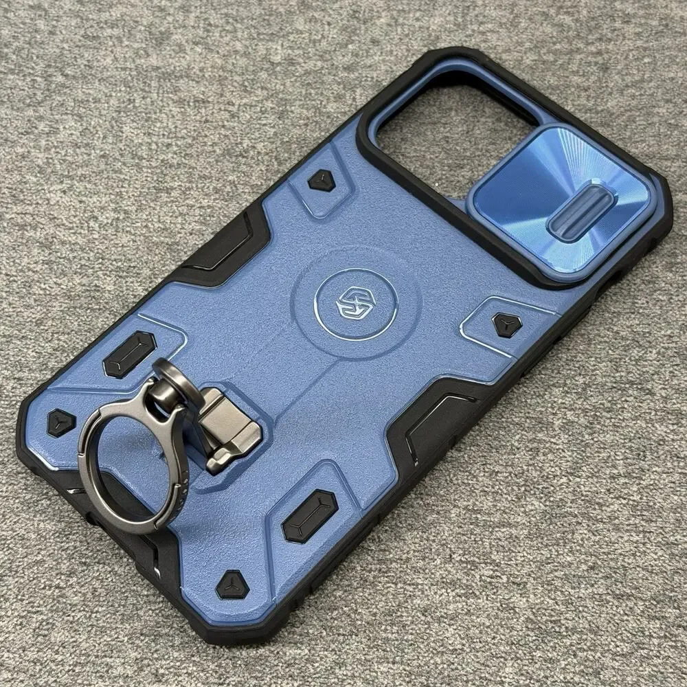 Nillkin CamShield Armor Case iPhone 14 Pro Max Blue Heavy Duty Ring Kickstand